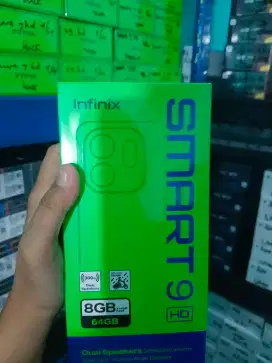 PROMO INFINIX SMART 9 RAM 4+4/64 BARU, SEGEL PABRIK, GARANSI RESMI