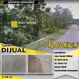 Dijual Tanah Karangturi, Gondangrejo