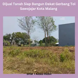 Tanah Siap Bangun Untuk Rumah Akses Mobil Dekat Tol Sawojajar Kota