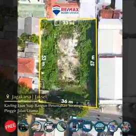 Tanah Luas Siap Bangun Perumahan Strategis Pinggir Jalan Jagakarsa