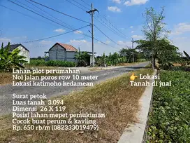 650/m Termurah tanah kedamean