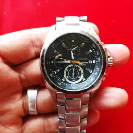 Jam tangan Seiko Cronograph  Waktu tgl akurat