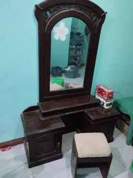 Meja Rias Kayu Asli