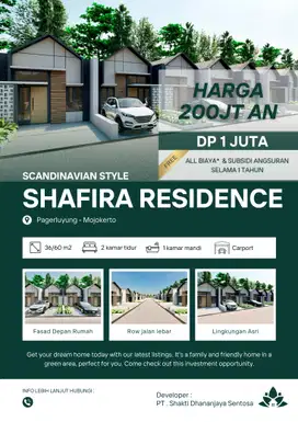 Shafira Residence, Rumah Scandinavian Di Gedeg, Mojokerto Free Biaya2