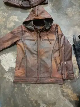 Jaket pria kulit asli terbaru terlaris bayar di rumah