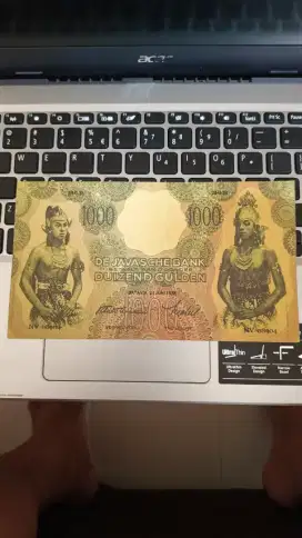 Uang Seri Wayang 1000 Gulden