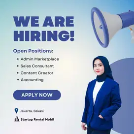 Lowongan Kerja Gen Z Admin, Content Creator, Accounting, Sales