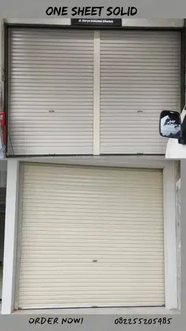 Pemasangan rollingdoor one sheet solid