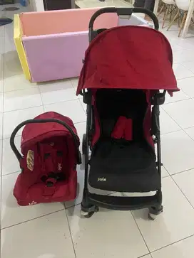 Stroller and baby cot