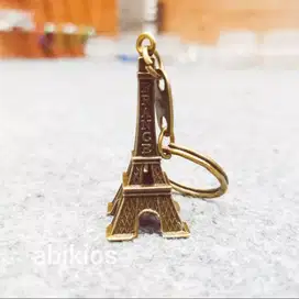 Gantungan kunci metal bronze menara eiffel good gk15 minimalis