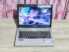 LAPTOP ASUS N46VJ, CORE I7, RAM 8GB, SSD 256GB, DUAL VGA, HARGA MURAH!