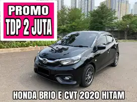 HONDA BRIO E CVT 2020 HITAM PROMO DP MINIM