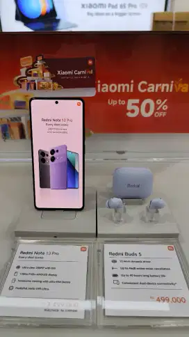 Cicilan 0% Redmi Note 13 Pro (8/256) Free Redmi Watch 9 Active