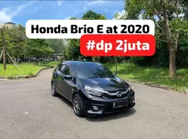 Honda Brio E at 2020 hitam (#dp 2juta)