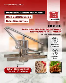 Alat Cetak Bakso Pentol Manual Kapasitas 5 Liter IT-MBM4 OSSEL