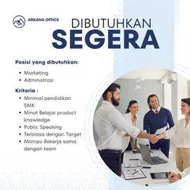 Dicari SEGERA MARKETING Virtual Office