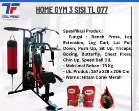 Alat fitness  home gym sansak 3 sisi