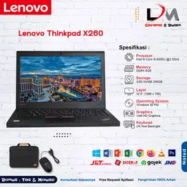 Lenovo Thinkpad X260 Intel Core i5-6200U Ram 8GB SSD 256GB 12,5 HD Wi