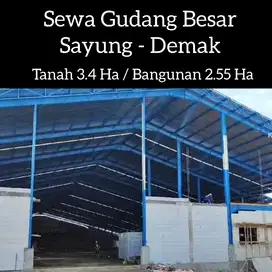 Sewa Gudang Besar Sayung Demak 3.4 Ha Semarang