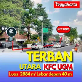 Rumah Strategis Jogja TERBAN utara KFC UGM Lt 2884 m2 ld 40 m SHM