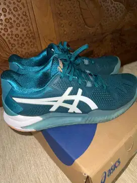 Sepatu Tenis Asics Gel Resolution 8 velvet pine Green/tennis shoe ori