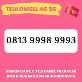 Nomor Cantik Simpati 4G 5G Kartu Perdana Telkomsel Simpati Cantik 9993