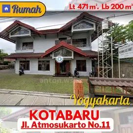 Rumah Kantor KOTABARU Yogyakarta parkir luas Lt 471 m² SHM-IMB