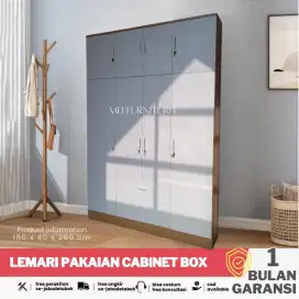 Lemari pakaian 4 pintu cabinet box