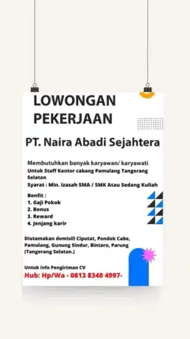 Lowongan pekerjaan