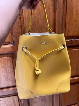 Fur** Authentic Yellow Shoulder Bag