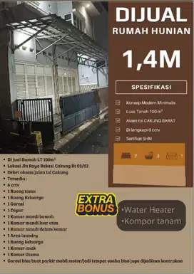 URGENT !!! DIJUAL CEPAT RUMAH 2 LANTAI PINGGIR TOL DENGAN HARGA MURAH