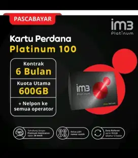 IM3 Pascabayar 6bulan 600gb