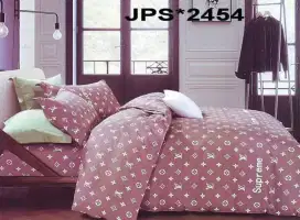 Sprei katun jepang motif branded