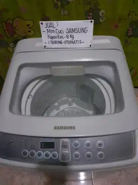JUAL MSN CUCI 1 TABUNG OTOMATIS (SAMSUNG-8KG) NORMAL-SIAP PAKAI