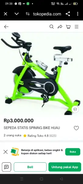 Spinning bike sepeda statis alat olahraga