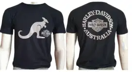 Tshirt lengan pendek harley davidson Australia