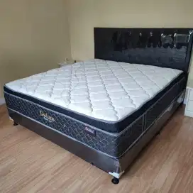 Paket Dipan  Spring bed Central  Pilowtop tebel 33 cm uk 160 x 200 c