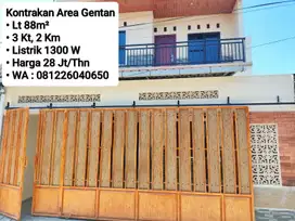 Kontrakan Area Gentan 3 Kt, Area Purwosari, Laweyan, Solo Baru