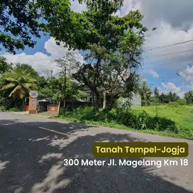 Dijual Tanah Tempel, 1 Menit Jl. Raya Magelang: 100jt-an