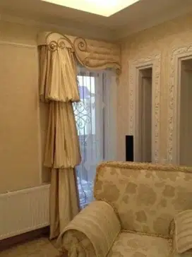 Jual tirai jendela gordyn hordeng gorden wallpaper dinding rollblind v