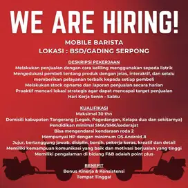 Lowongan Mobile Barista