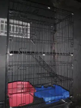 Kandang kucing tingkat besi tebal