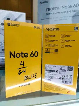 Realme Note 60 4GB+4GB/64GB,Baru,Segel Box,Garansi Resmi,Original