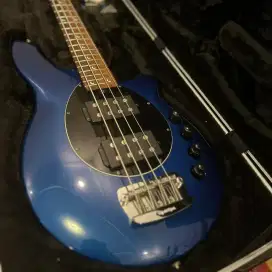 Bass Musicman Bongo 4 HH Blue Metallic Made in USA