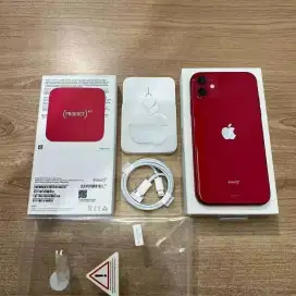 IPhone 11 128GB Red iBox Mulus No Minus