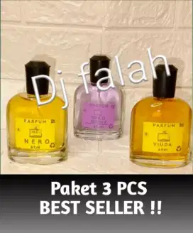 Best seller PAKET 3 PCS Parfum Unisex koleksi 65 ml Travel size,