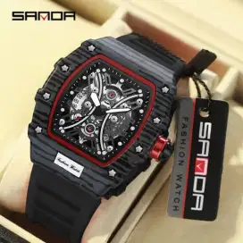 Jam tangan SANDA Pria Mewah Skeleton Style