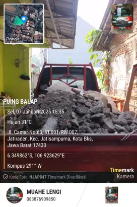 Buang puing urugan