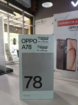 oppo A78 8/256 garansi resmi 1tahun atlantis dahayat