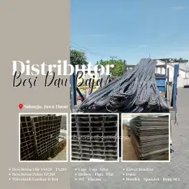 Besi beton, wiremesh, holow, pipa, cnp, wf, hbeam siap kirim